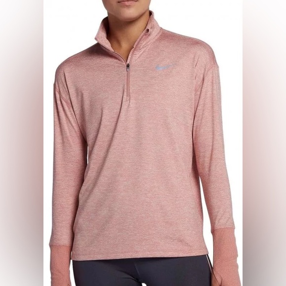 Nike Pink Quarter-Zip Pullover size medium - Picture 1 of 7